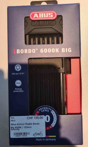 Antivol Pliable Bordo Big 6000K / 120mm ABUS .1212