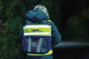 Bande réfléchissante pour sac à dos Lumino Reflex Wrap jaune ABUS