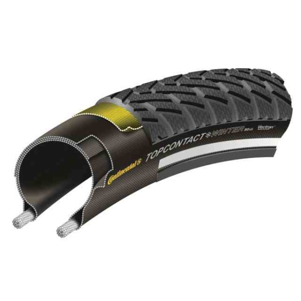 Pneu TopContact Win Pre II 700x35C pliable avec bande réflé. black Continental – Image 3