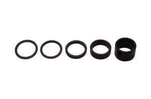 Entretoise 28.6 mm alu Set 2, 5, 10, 20 mm noir Pro