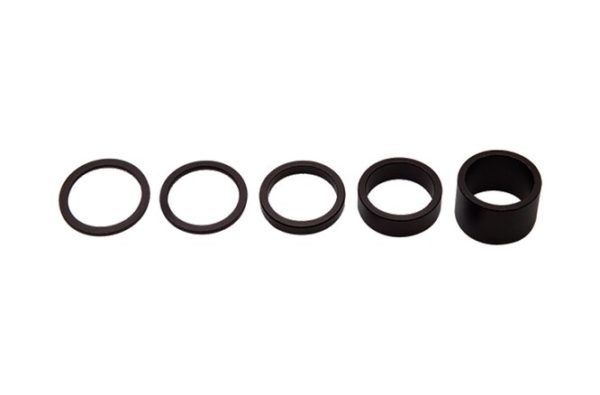 Entretoise 28.6 mm alu Set 2, 5, 10, 20 mm noir Pro
