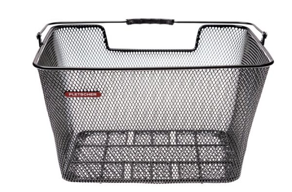 Panier Standard porte-bagage maille fine sans adaptateur noir Pletscher